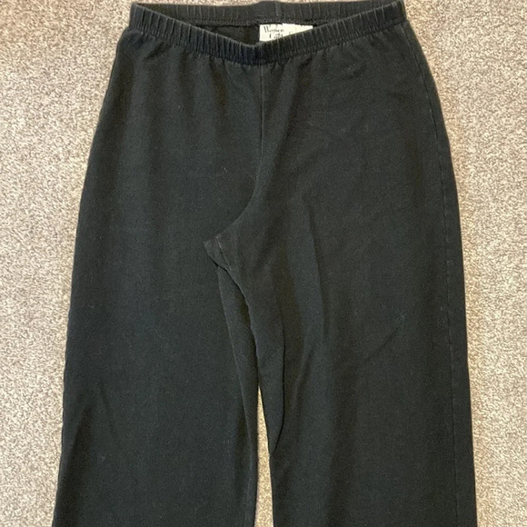 Women With Control Black Stretch Knit Pants XSP - Picture 2 of 12